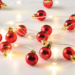 Φωτεινή Γιρλάντα "Xmas Garland – Κόκκινες Μπάλες" 20LED X13201101 Φωτεινή Γιρλάντα "Xmas Garland – Κόκκινες Μπάλες" 20LED X13201101